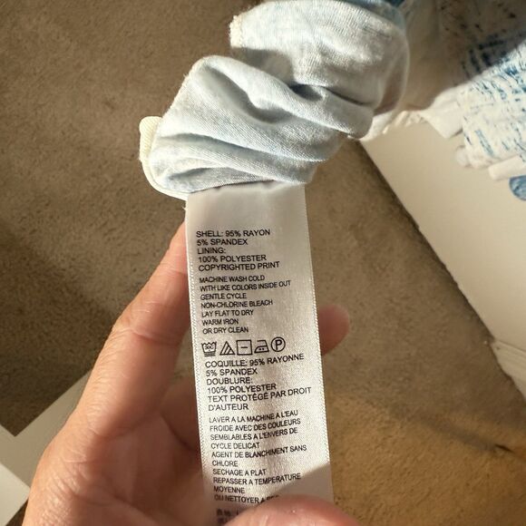 Tommy Bahama Wrap Lined Maxi Dress Medium Blue Sleeveless Vacation Summer - Picture 7 of 9